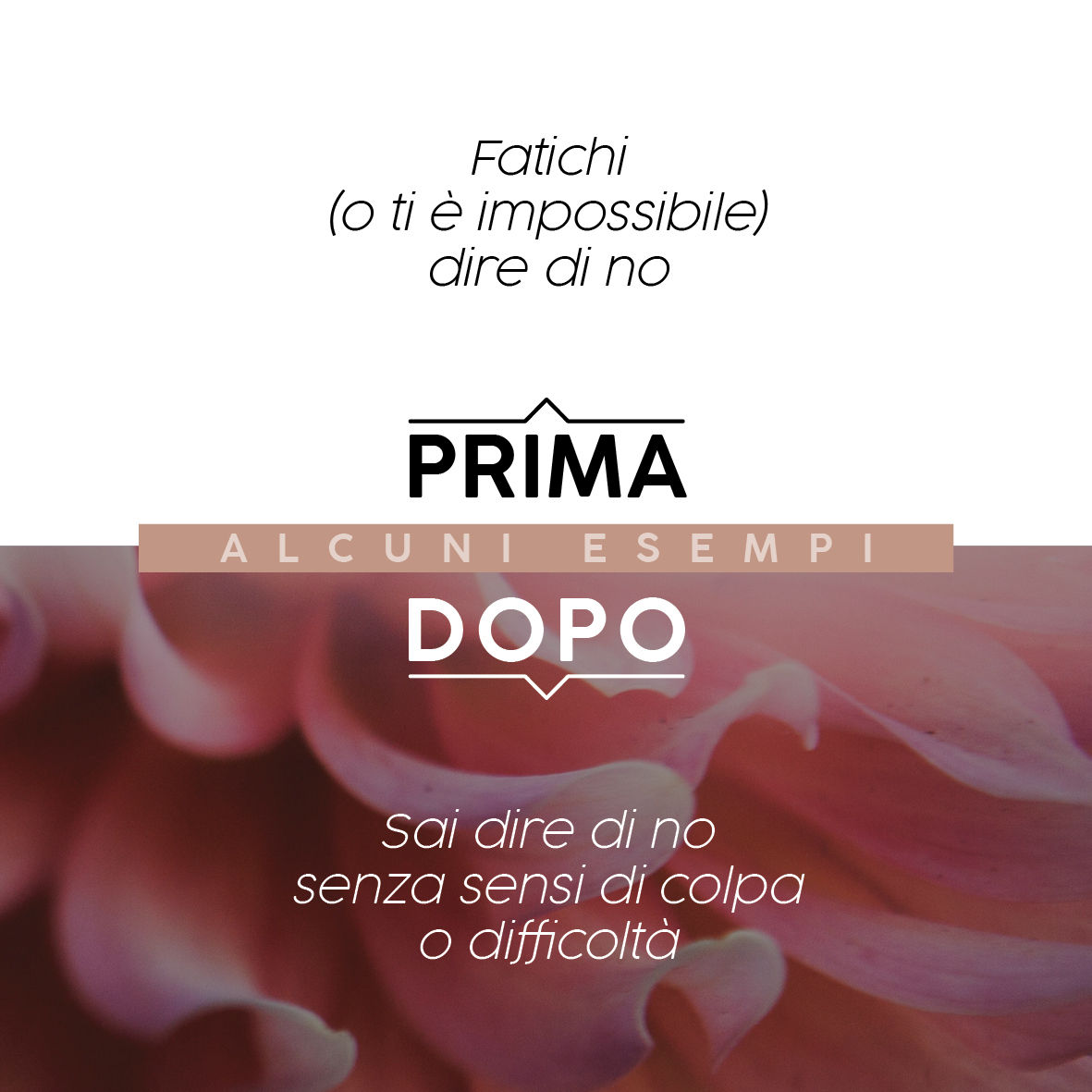 Imparare a comunicare per imparare a dire di no
