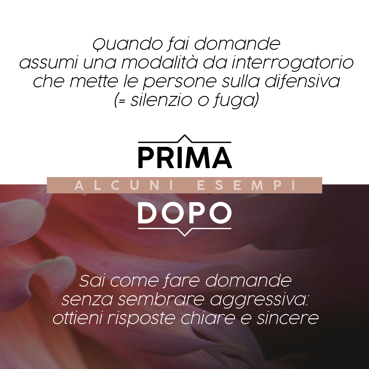 Imparare a comunicare per non far scappare le persone o non farle mettere sulla difensiva