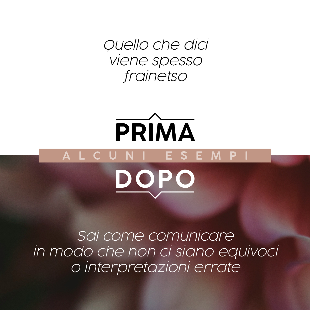 Imparare a comunicare per non essere più fraintese